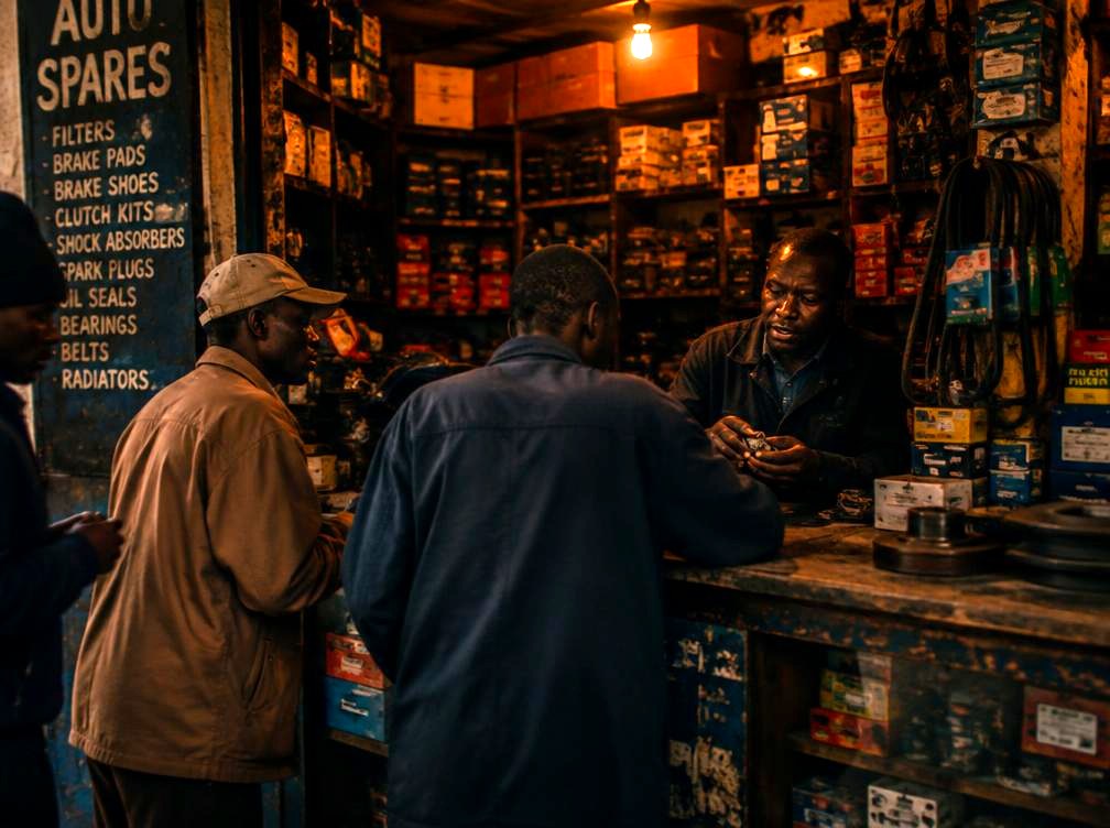 The OM Supplies parts counter on Kirinyaga Road